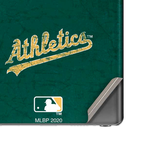MLB Oakland Athletics - Solid Distressed Galaxy Note20 5G Skin